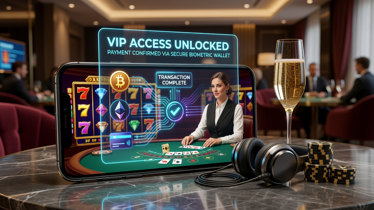 Darstellung moderner Zahlungstechnologien in mobilen Casino-Apps mit VIP-Integration
